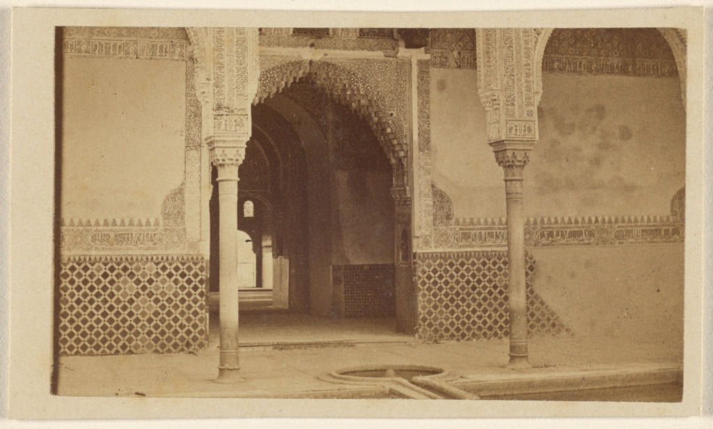 Unknown:[Archway with two columns, the Alhambra], Poster Print Wall Art