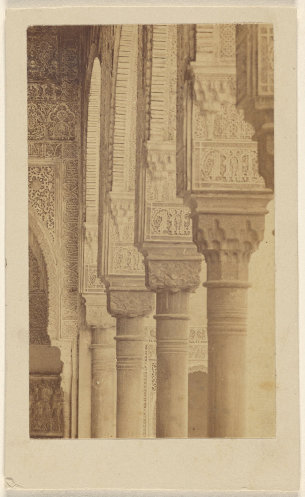 Unknown:[Detail of columns, the Alhambra], Poster Print Wall Art