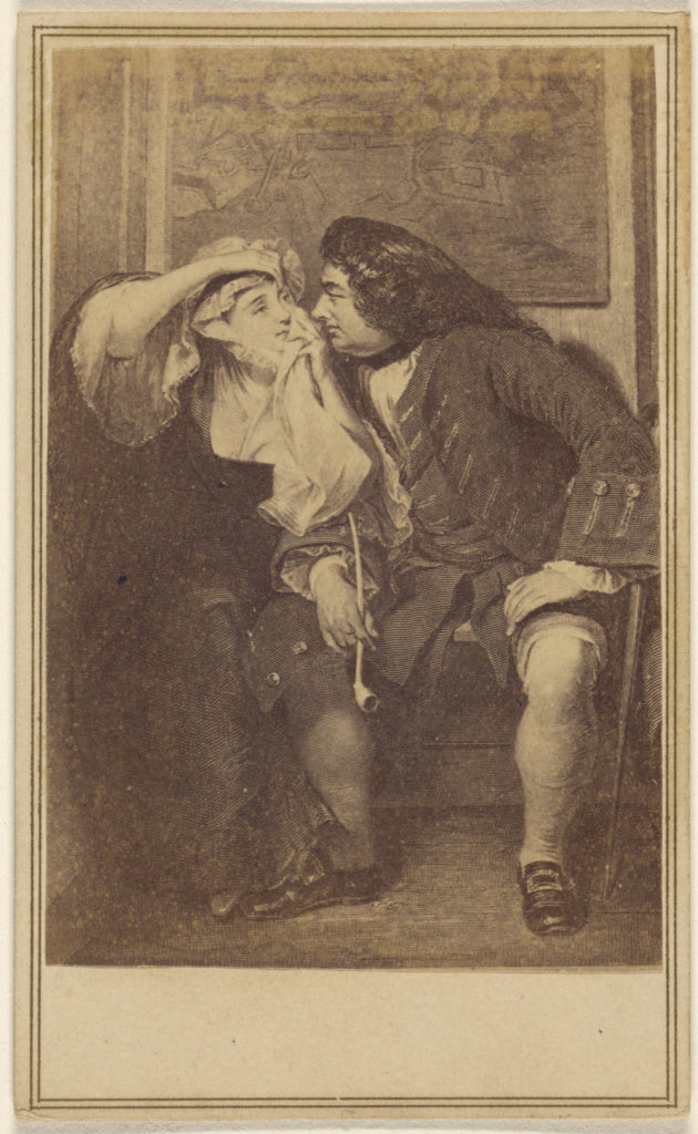 Unknown:The Widow & Uncle Toby. [copy of an aquatint], Poster Print Wall Art