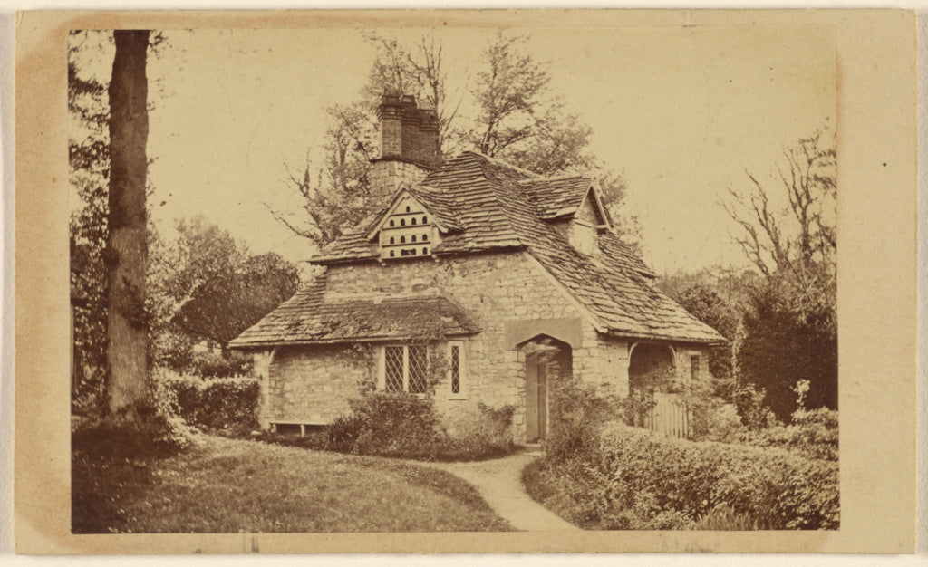 Unknown:[Exterior of Rose Cottage, Blaise Hamlet], Poster Print Wall Art