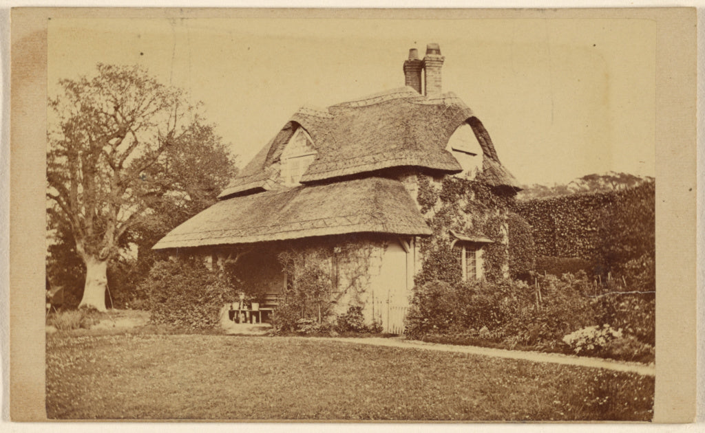 Unknown:[Exterior view of Oak Cottage, Blaise Hamlet], Poster Print Wall Art
