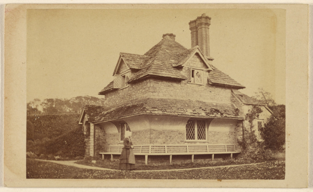Unknown:[Exterior view of Diamond Cottage, Blaise Hamlet], Poster Print Wall Art