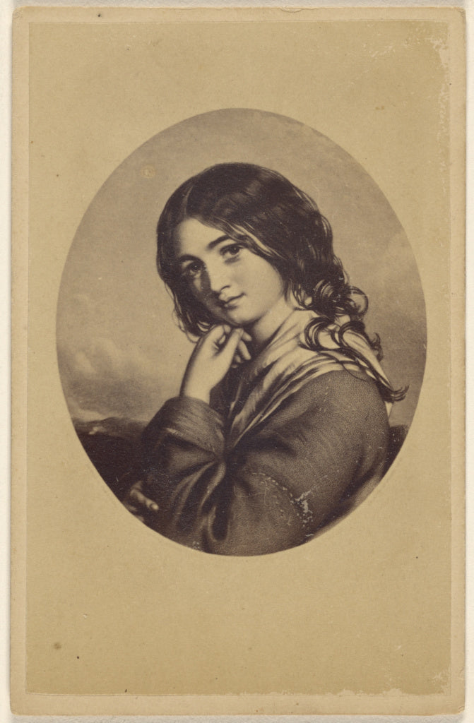 Unknown:An Irish girl. [copy of a painting], Poster Print Wall Art