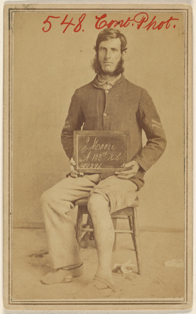 Unknown maker, American:[J. Moore, A 108th N.J. 19891. Civil, Poster Print Wall Art