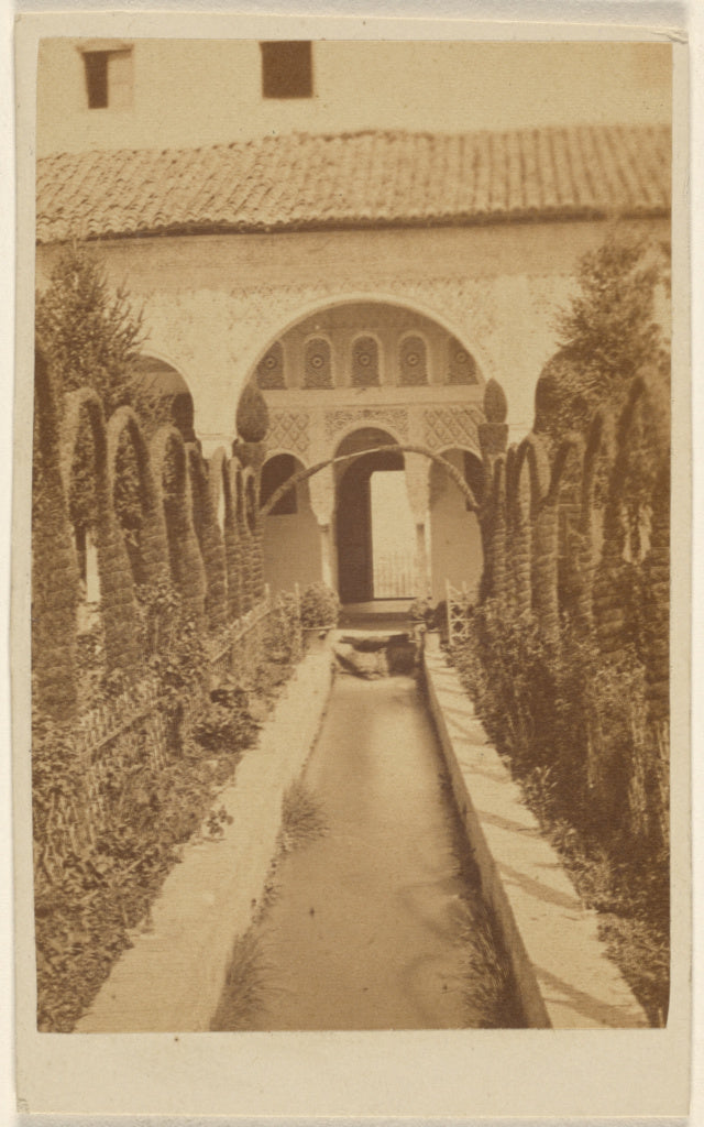 Unknown:[Garden view with path, the Alhambra],16x12"(A3)Poster