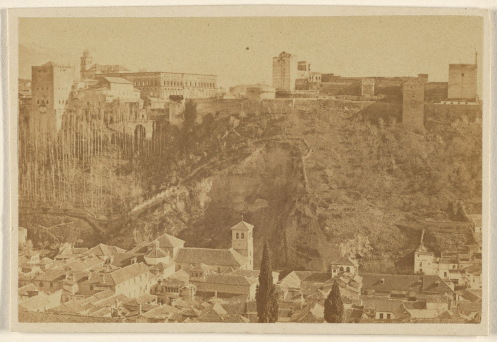 Unknown:[Panoramic view of the Alhambra], Poster Print Wall Art