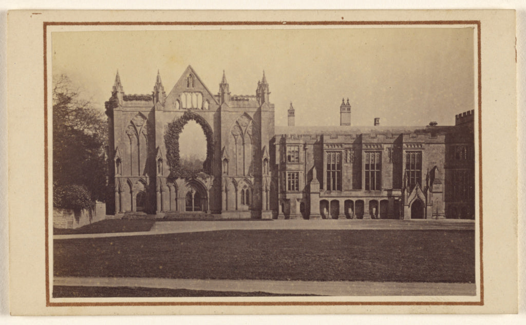A.W. & H. Cox:Newstead Abbey. Entrance front., Poster Print Wall Art