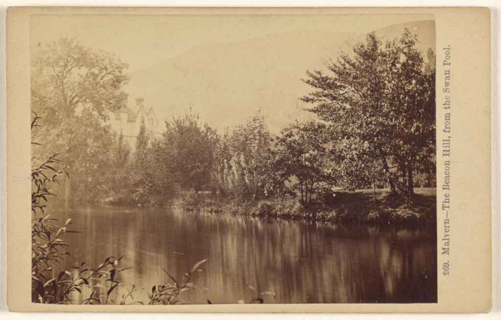 Francis Bedford:Malvern - The Beacon Hill, from the Swan Poo, Poster Print Wall Art