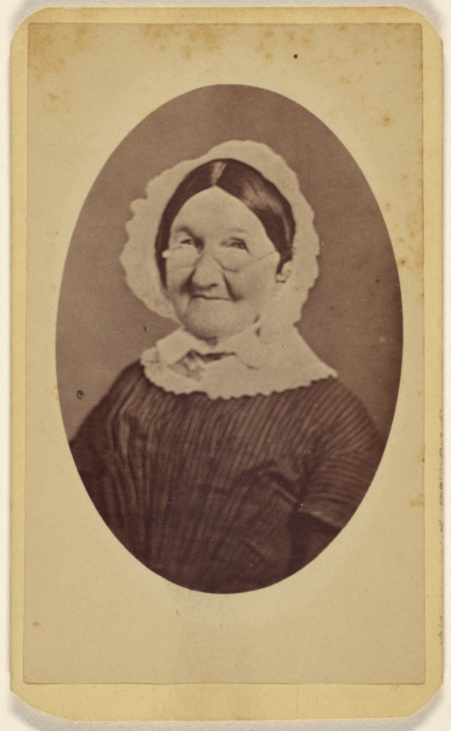 L.L. Scheitzer:[Unidentified elderly woman wearing wire-rimm, Poster Print Wall Art