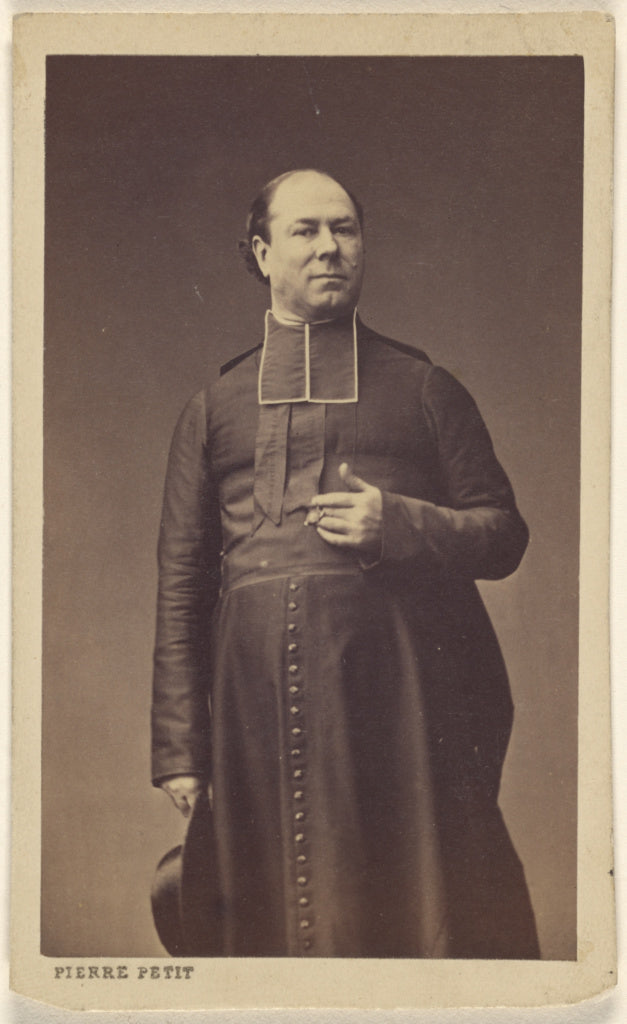 Pierre Petit:[Unidentified clergyman standing, holding a hat,16x12"(A3)Poster