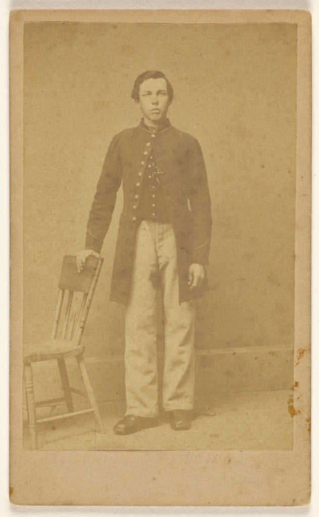 Samuel A. Cooley:[Unidentified Confederate soldier, standing,16x12"(A3)Poster