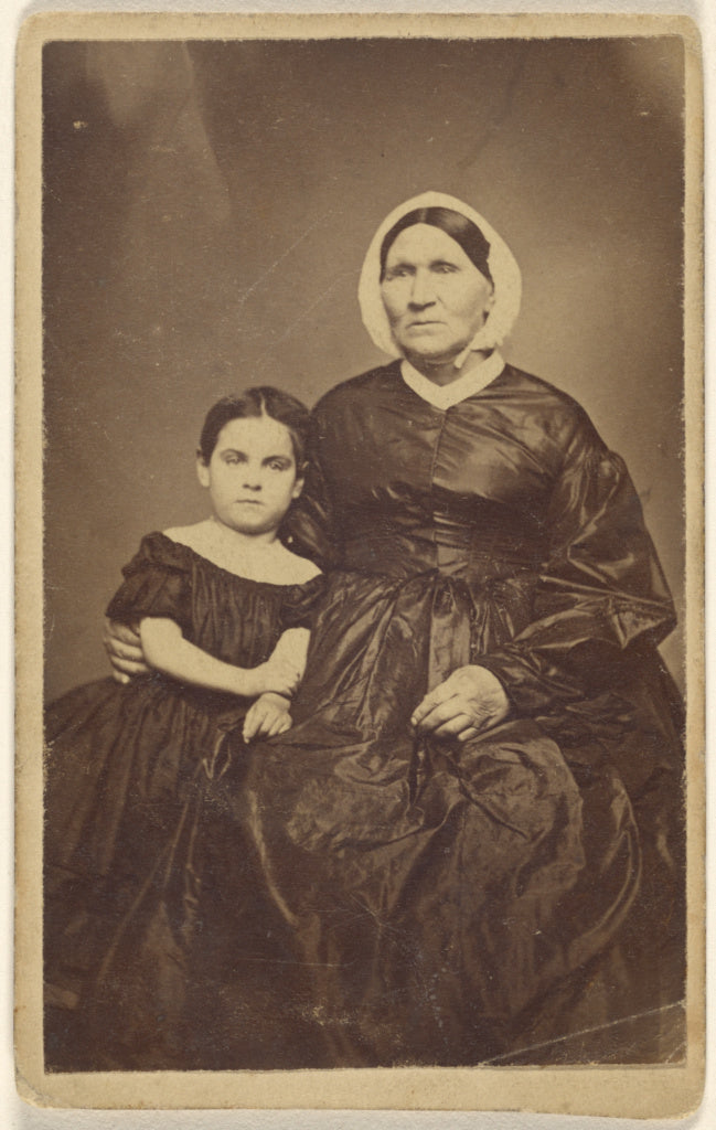 Unknown:Margaret Seckler [with her daughter], Poster Print Wall Art