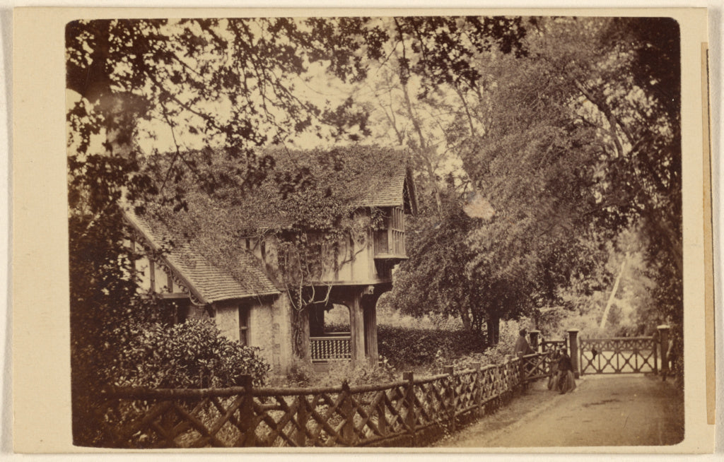 Unknown maker, British:[British country cottage], Poster Print Wall Art