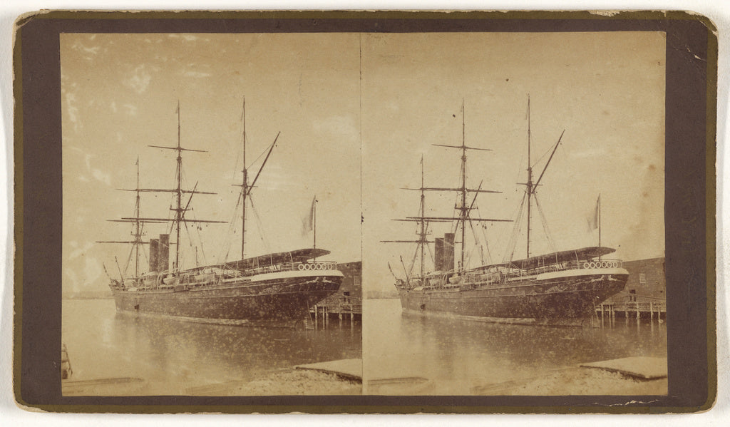 Unknown maker, American:French Steamship Pereire. [New York , Poster Print Wall Art