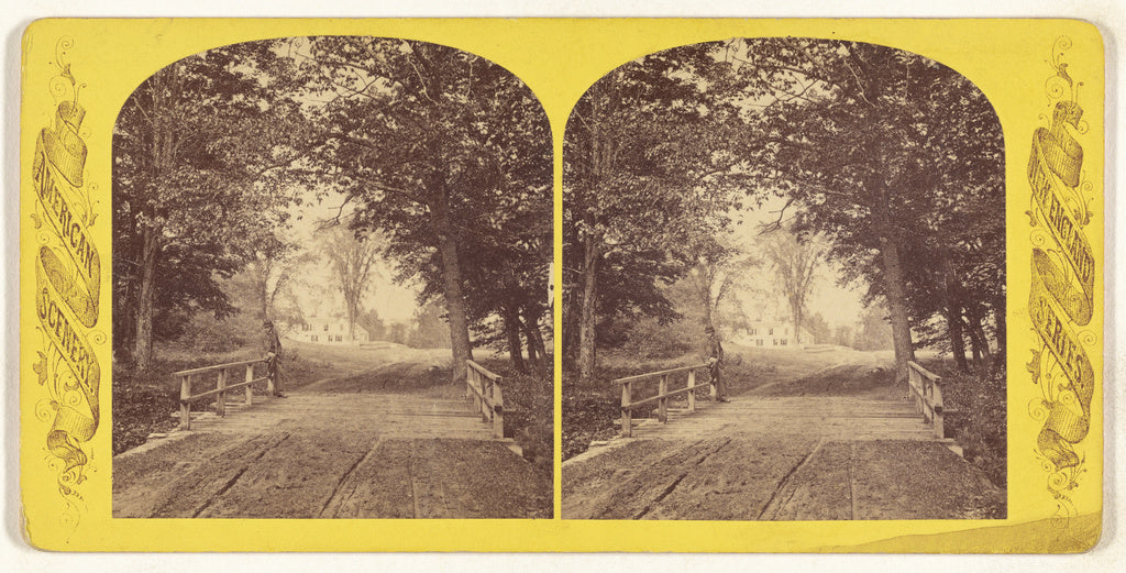 Unknown maker, American:Artists Bridge, North Conway [White , Poster Print Wall Art