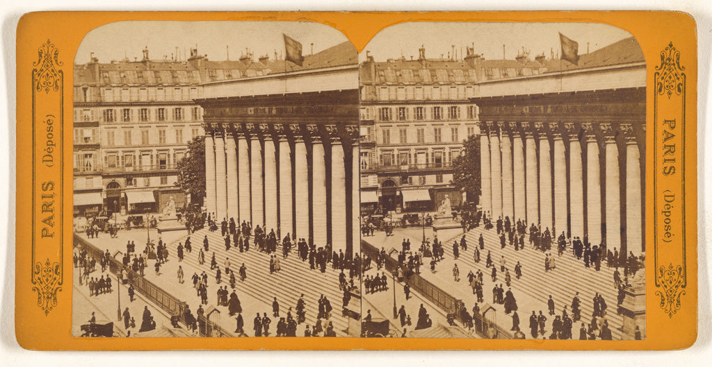 Unknown maker, French:[La Bourse, Paris, France], Poster Print Wall Art