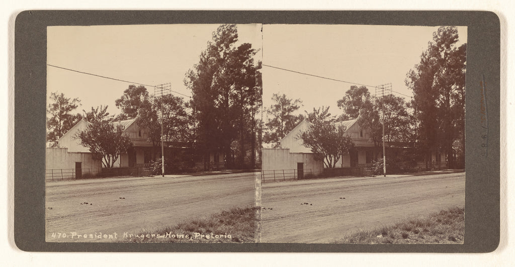 J. Wilbur Read:President Krugers Home, Pretoria (recto); The, Poster Print Wall Art