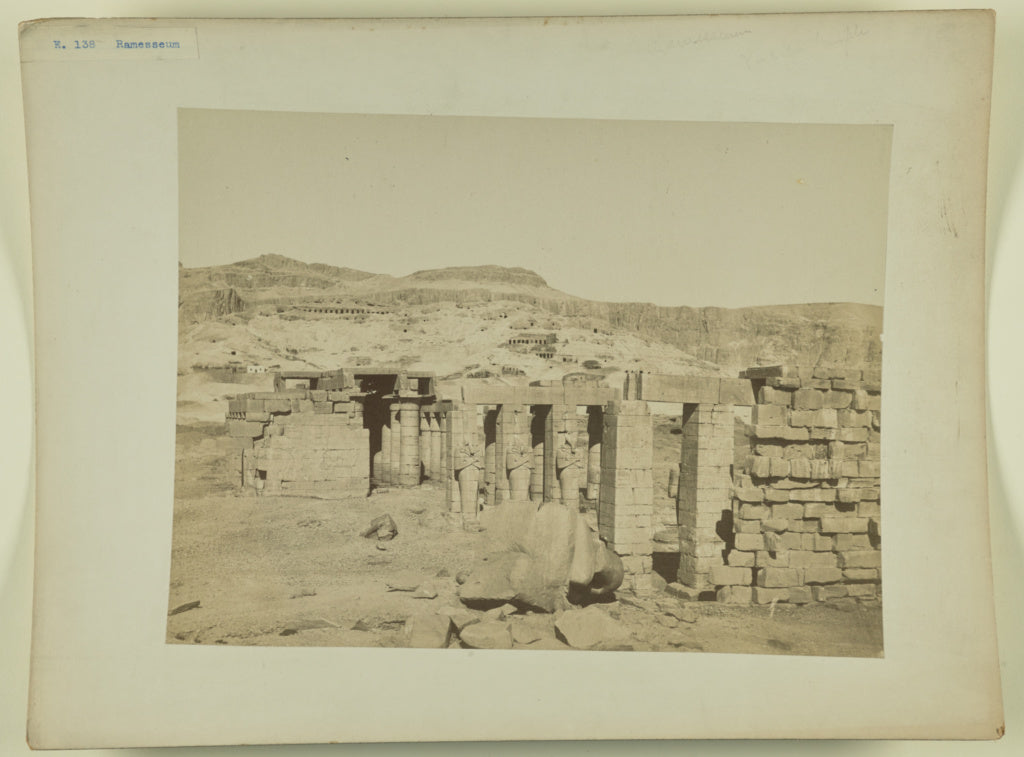 Unknown maker, Egyptian:[Ramesseum], Poster Print Wall Art