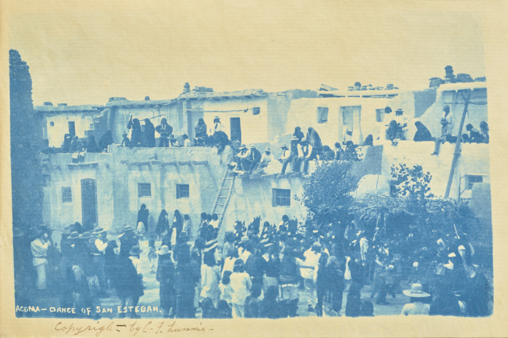 Charles F. Lummis:Acoma - Dance of San Esteban, Poster Print Wall Art