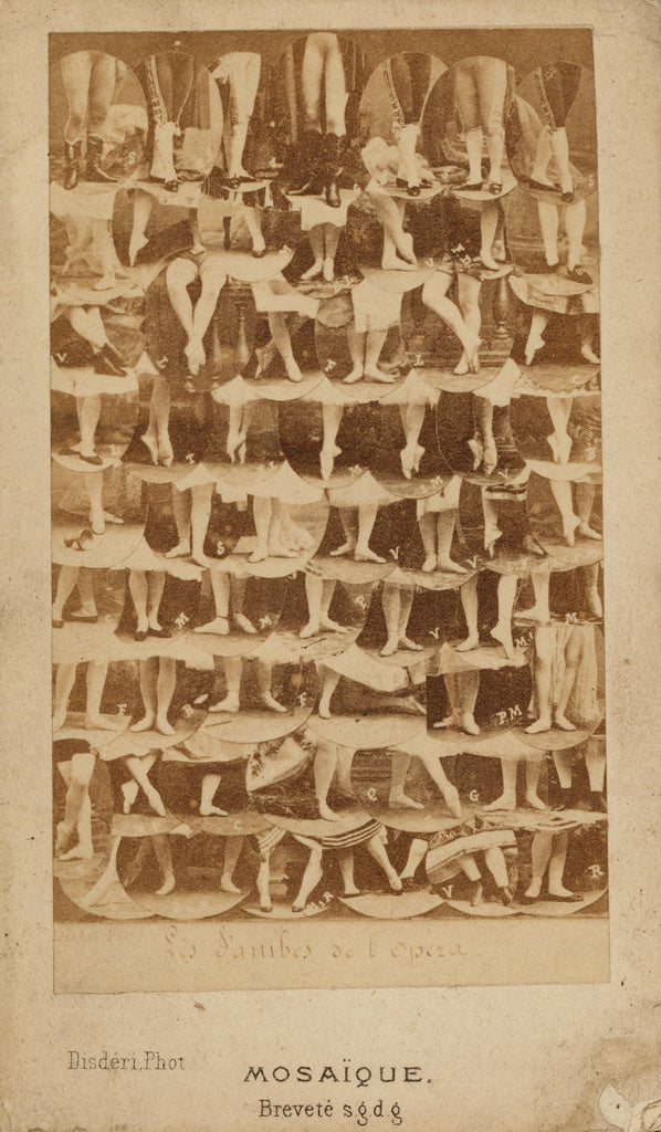 André Adolphe-Eugène Disdéri:Les Jambes de l'opera, Poster Print Wall Art