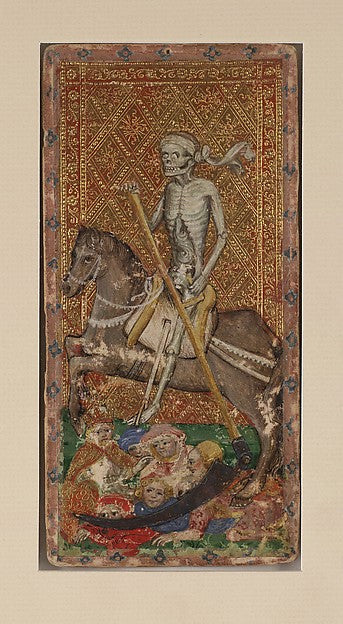 Workshop of Bonifacio Bembo:Death from The Visconti Tarot c1-16x12"(A3) Poster