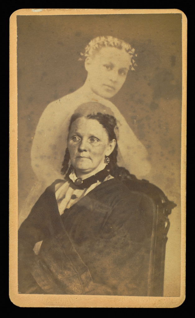 William H. Mumler:[Unidentified woman seated with a female 