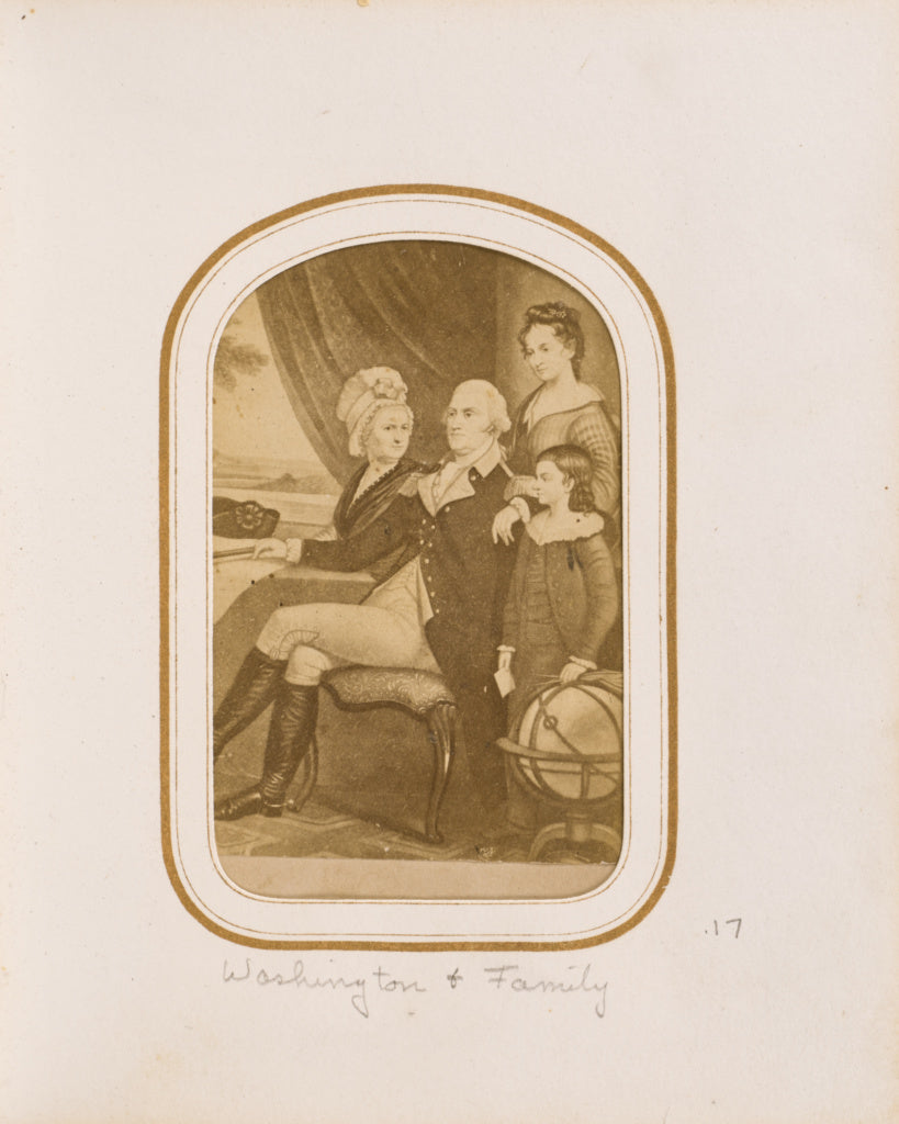 Unknown maker, American:Washington and Family, Poster Print Wall Art