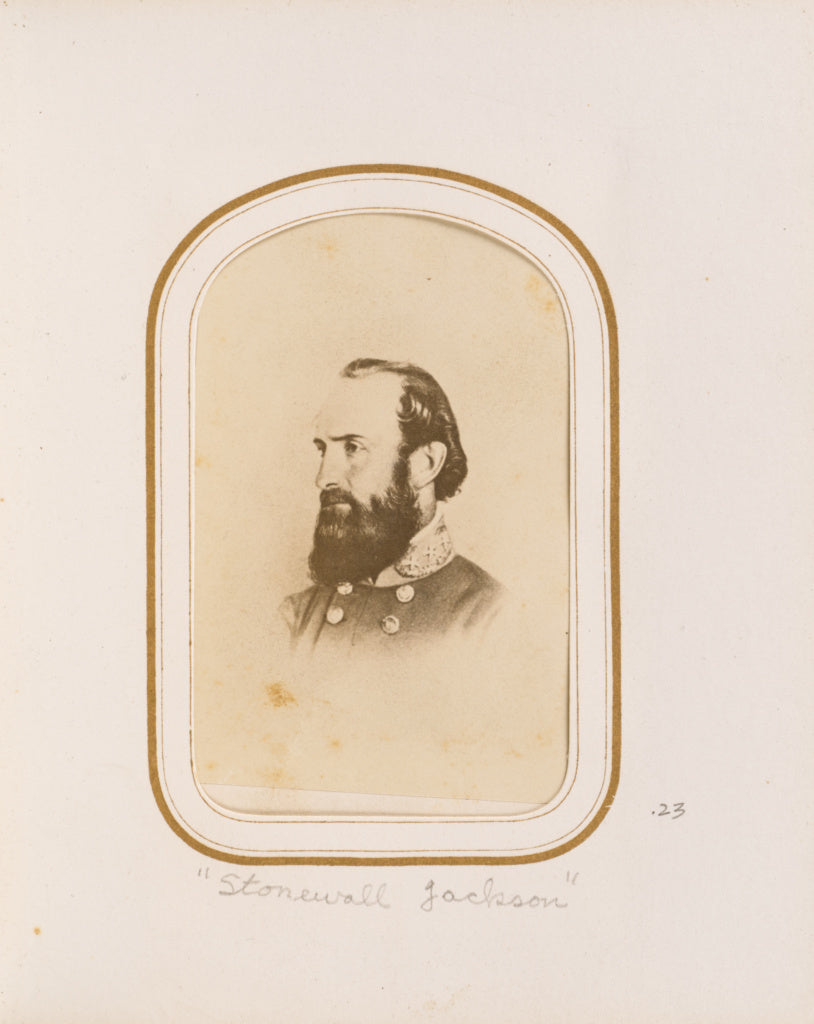 Unknown maker, American:Stonewall Jackson, Poster Print Wall Art