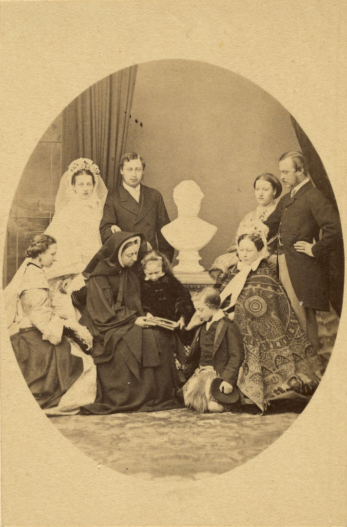 John Jabez Edwin Mayall:[Queen Victoria] & Leopold, Louise, , Poster Print Wall Art