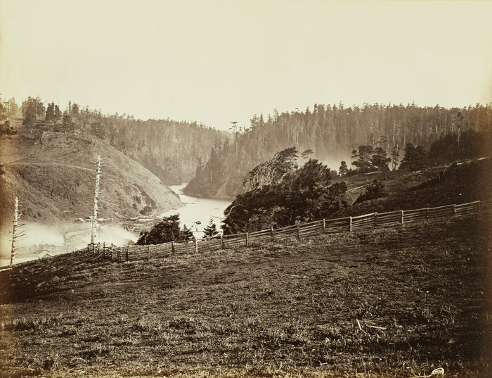 Carleton Watkins:Albion River, Mendocino Co. Cal.,16x12