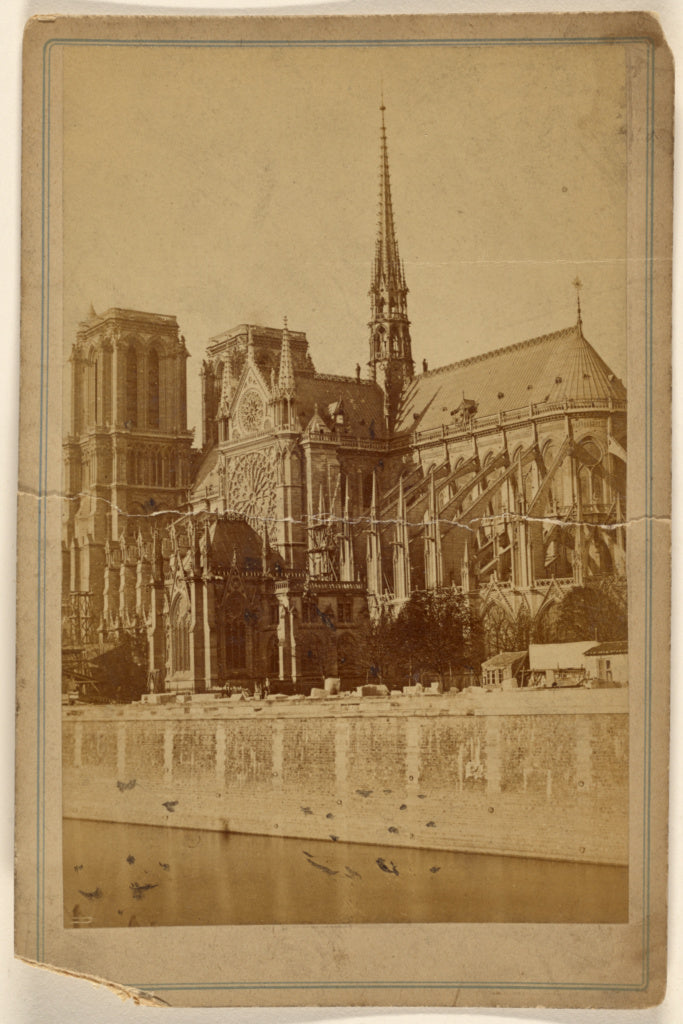 Unknown:[Notre Dame, lateral view], Poster Print Wall Art