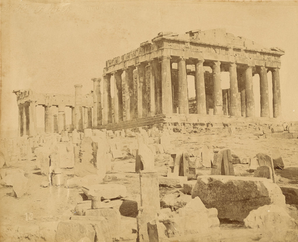 Unknown:[Angled view of the Parthenon], Poster Print Wall Art