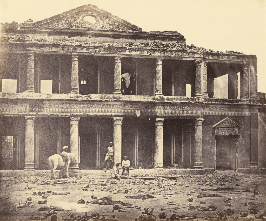 Felice Beato:[Interior of Secundrabagh After the Massacre], Poster Print Wall Art