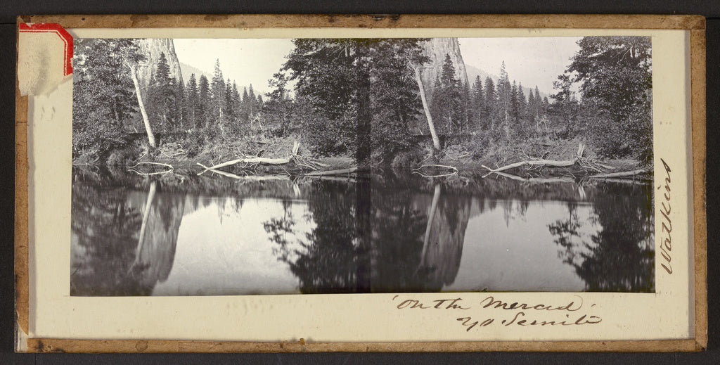 Carleton Watkins:"'On the Merced' Yo Semite",16x12"(A3)Poster