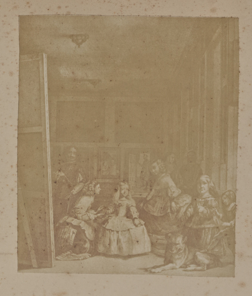 Hill & Adamson:[Engraving of 'Las Meninas' by Velazquez], Poster Print Wall Art
