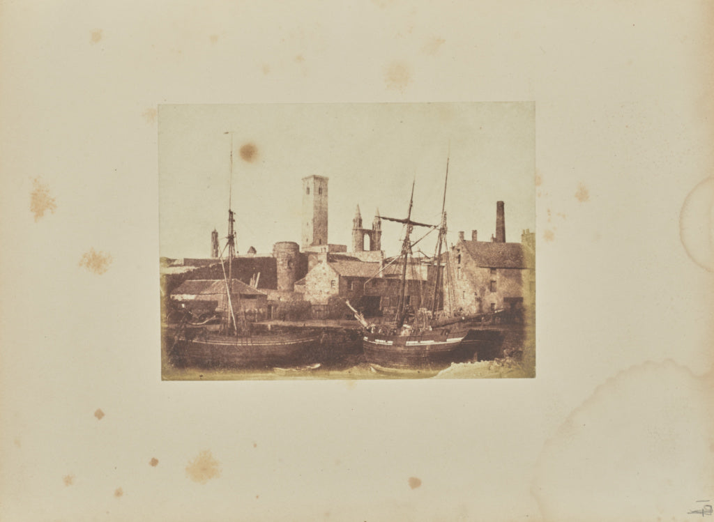 Hill & Adamson:[The Harbour, St Andrews], Poster Print Wall Art