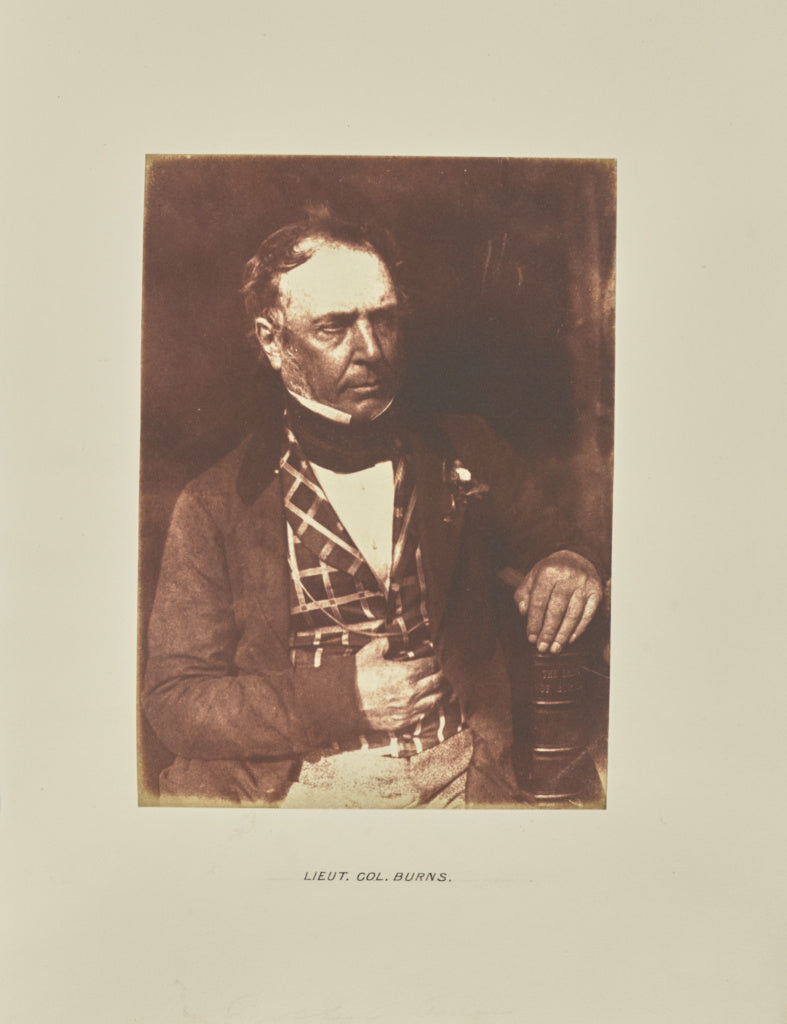 Hill & Adamson:[Lieutenant Colonel Burns], Poster Print Wall Art