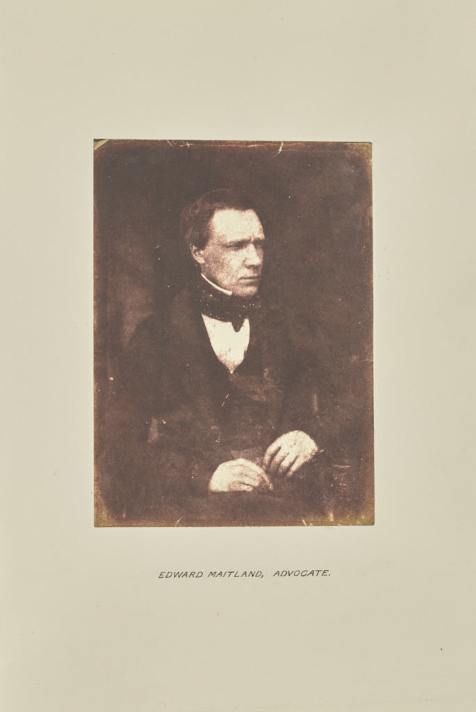 Hill & Adamson:[Edward Maitland, Advocate], Poster Print Wall Art