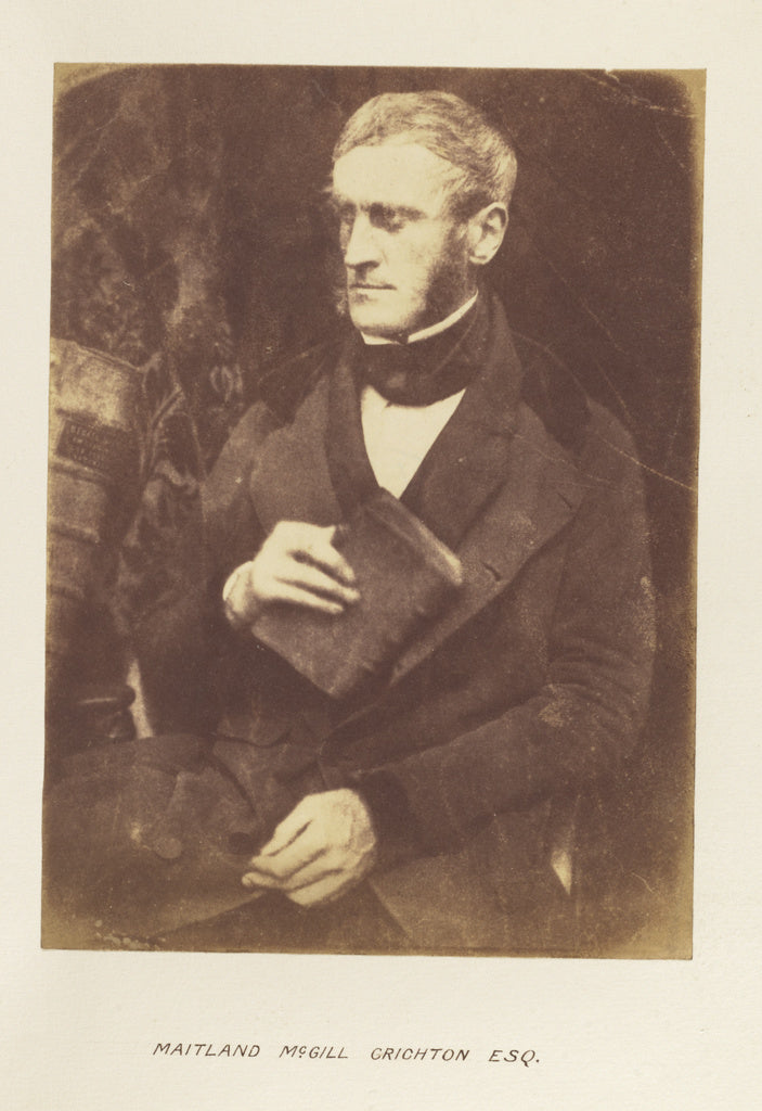 Hill & Adamson:[Maitland McGill Crichton Esq.], Poster Print Wall Art