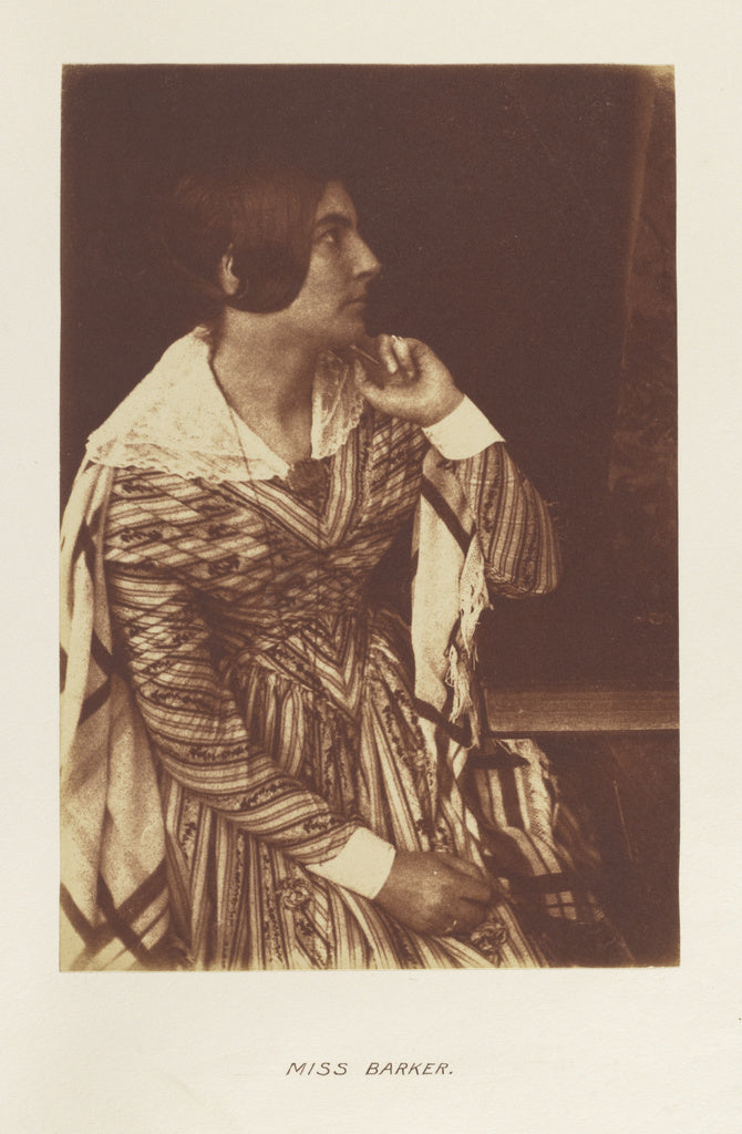 Hill & Adamson:[Miss Barker], Poster Print Wall Art