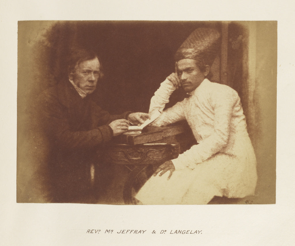 Hill & Adamson:[Reverend Mr. Jaffray and Dhanjiobai Nauroji], Poster Print Wall Art