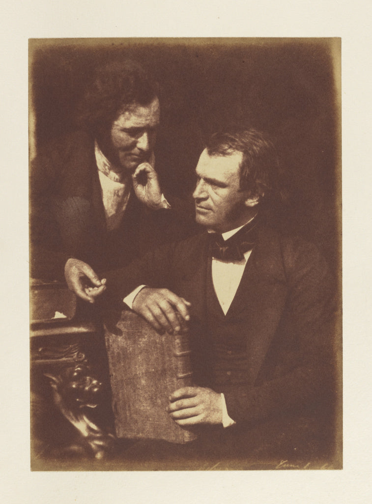 Hill & Adamson:[Portrait of Two Men], Poster Print Wall Art