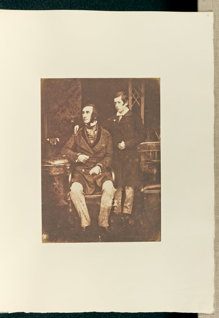 Hill & Adamson:[J. Stuart Hay of Rockville and his son], Poster Print Wall Art