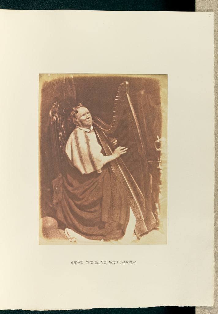 Hill & Adamson:[Byrne, the Blind Irish Harper], Poster Print Wall Art