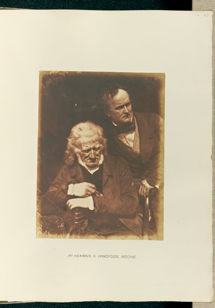 Hill & Adamson:[Mr. Henning, & Handyside Ritchie], Poster Print Wall Art