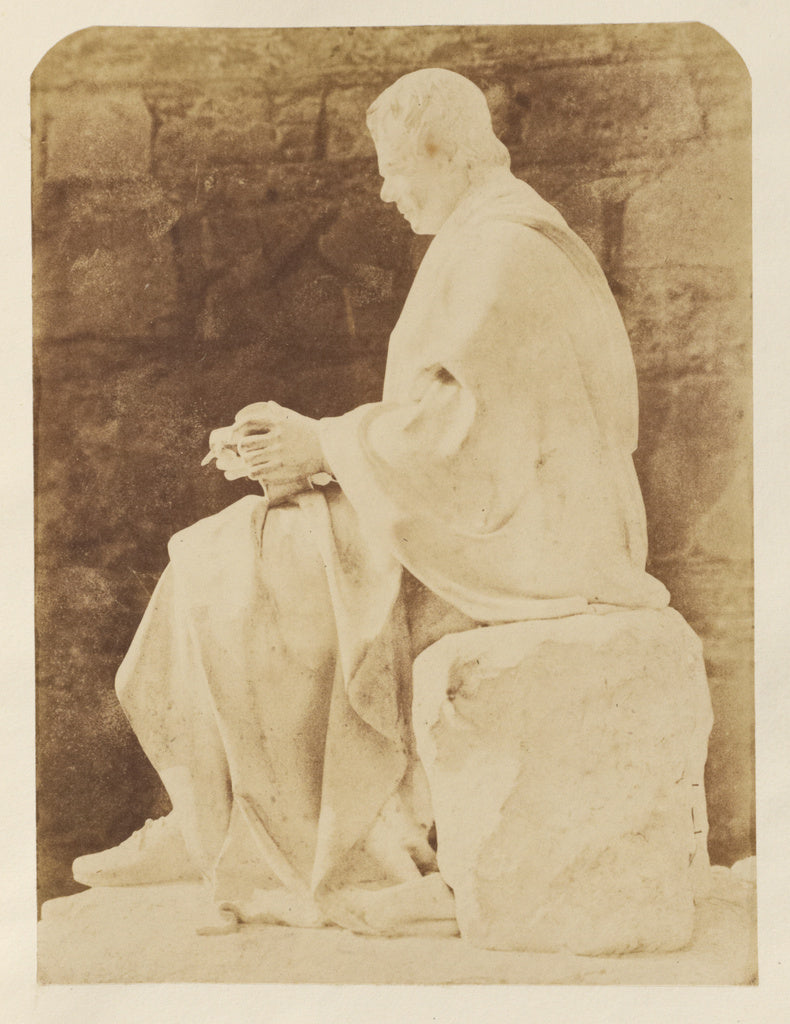 Hill & Adamson:[Sir Walter Scott, Statue for Monument], Poster Print Wall Art