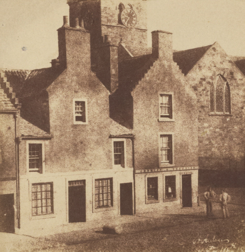Hill & Adamson:[Old Houses and Town Church, St. Andrews.], Poster Print Wall Art
