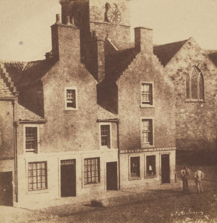 Hill & Adamson:[Old Houses and Town Church, St. Andrews.],16x12