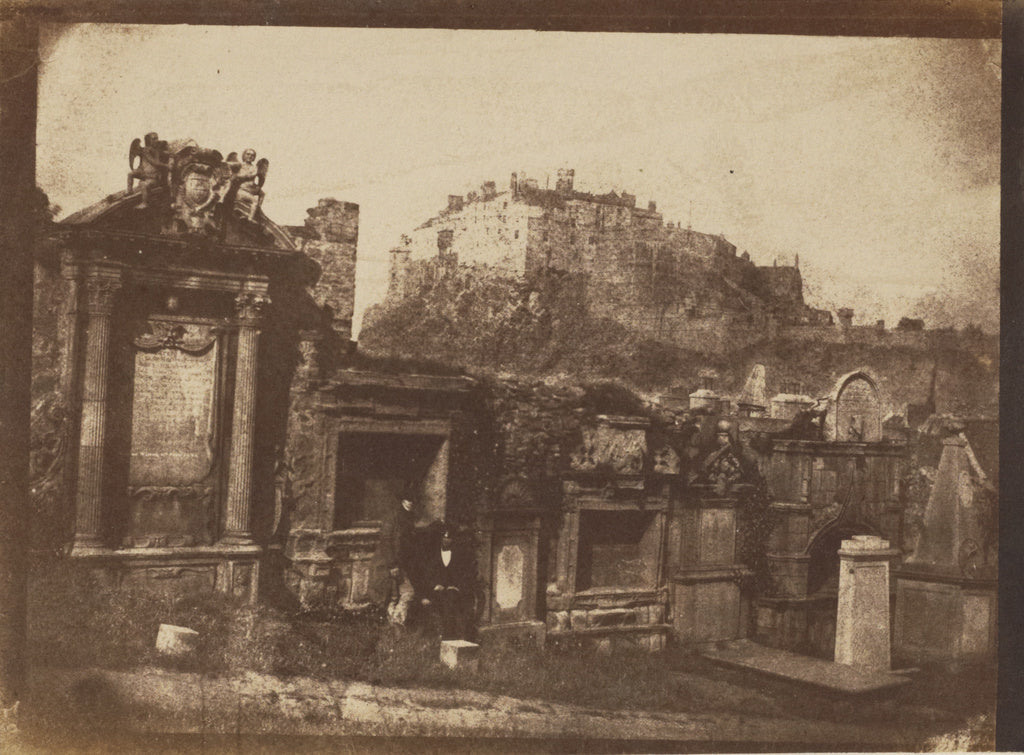 Hill & Adamson:[Greyfriars Churchyard & the Castle], Poster Print Wall Art