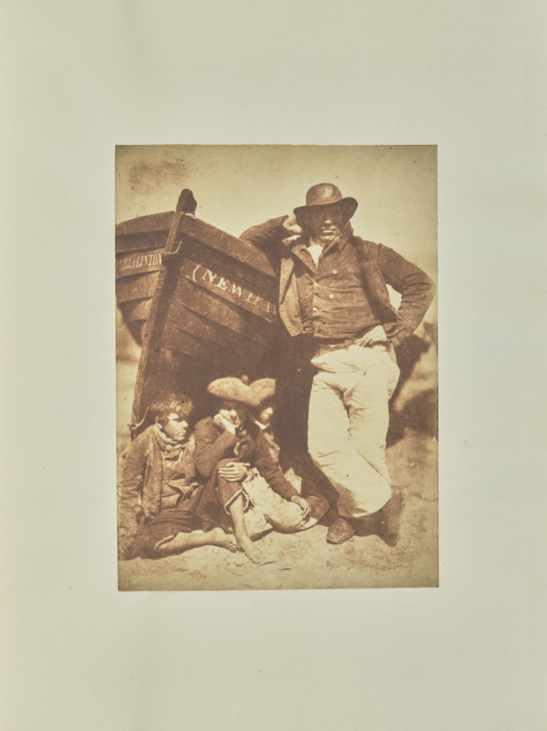 Hill & Adamson:[James Linton and three boys], Poster Print Wall Art